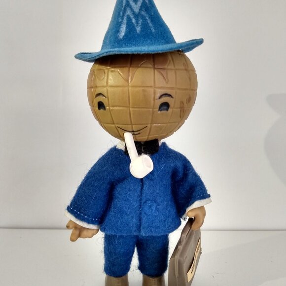 Vintage German Trade Fair Mascot Doll Globe Head Leipziger Messe - Picture 2 of 8